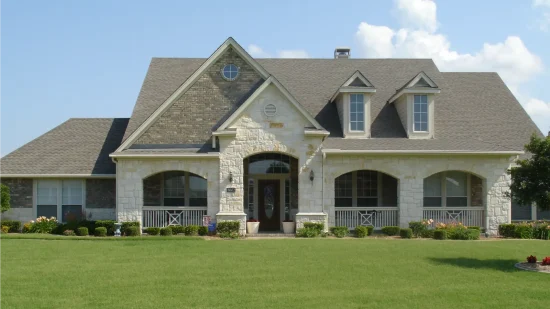 Freshly painted two-story North Texas home by PaintMor Painters