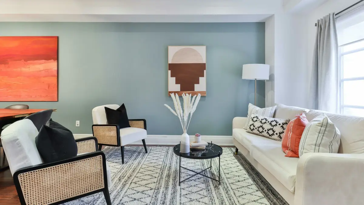 Freshly painted interior walls in a Prosper TX home during spring cleaning season