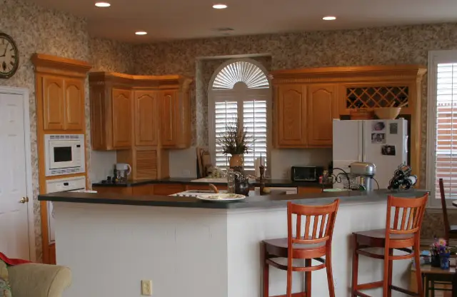PaintMor Painters kitchen cabinet painting before