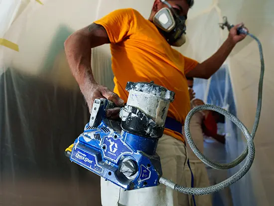 PaintMor church painters in Dallas use the latest paint praying equipement.